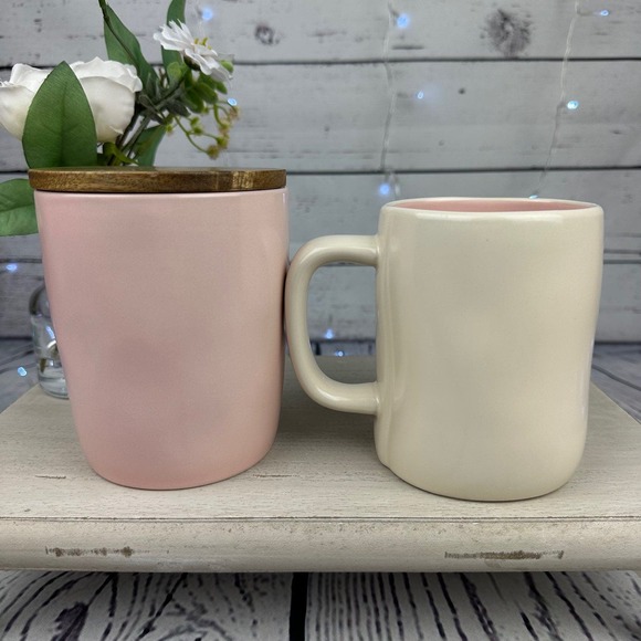 Rae Dunn Pink Bunny Love Cellar and Some Bunny To Love Easter Mug Set - Picture 5 of 10